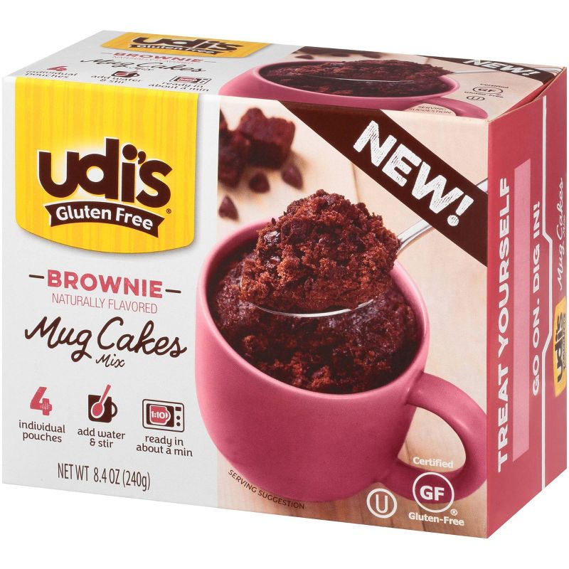 Udi's Gluten Free Chocolate Brownie Mug Cake - 8.4oz/4ct