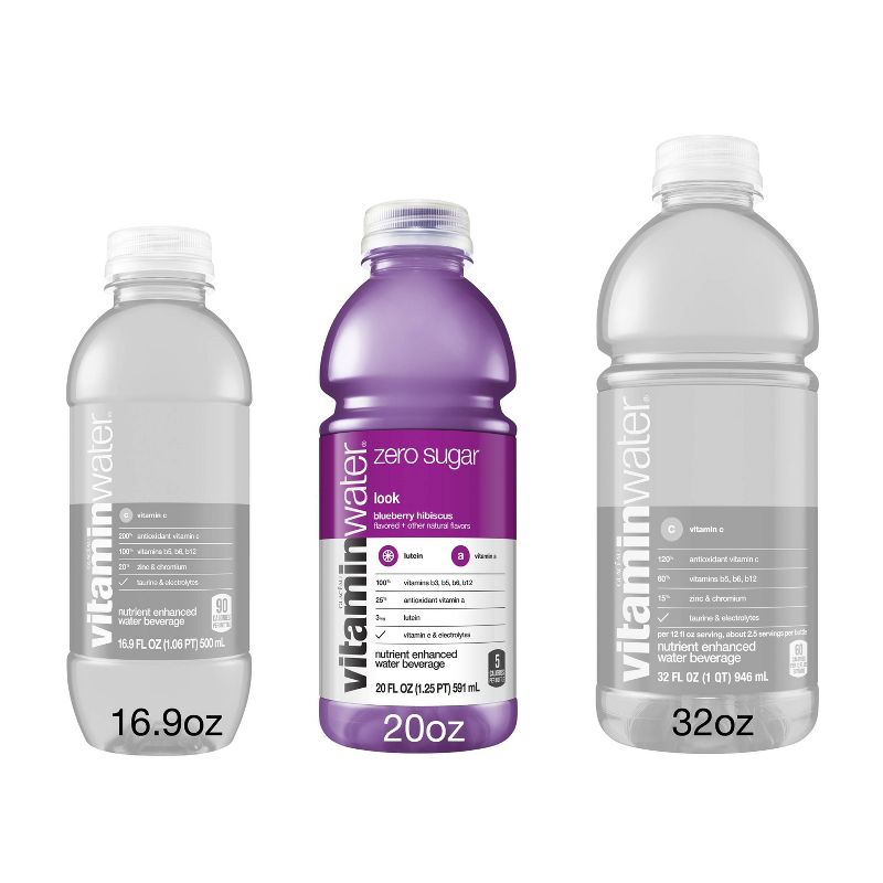 vitaminwater zero Blueberry Hibiscus - 20 fl oz Bottle