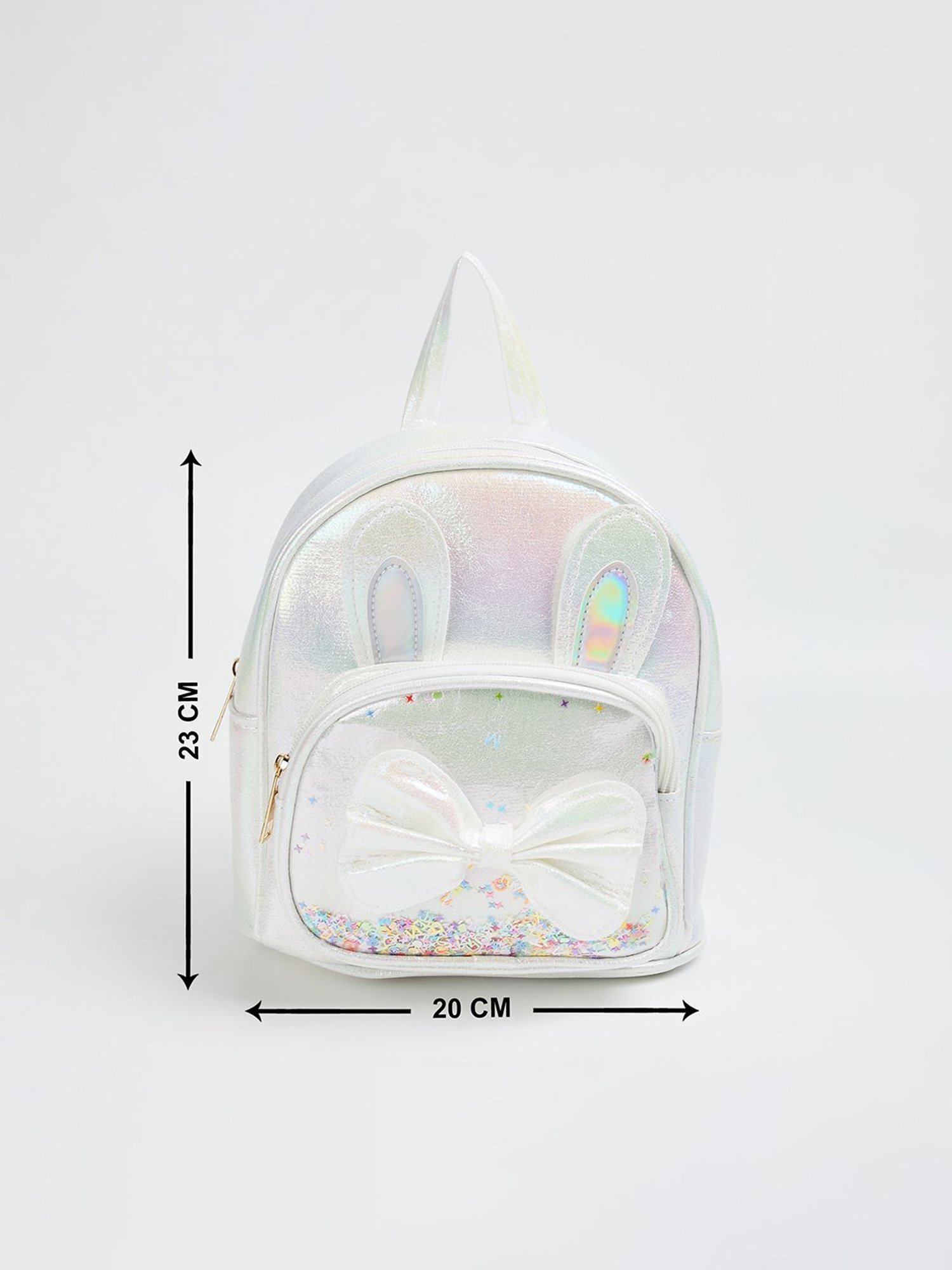 Ginger by Lifestyle White Shimmer Backpack