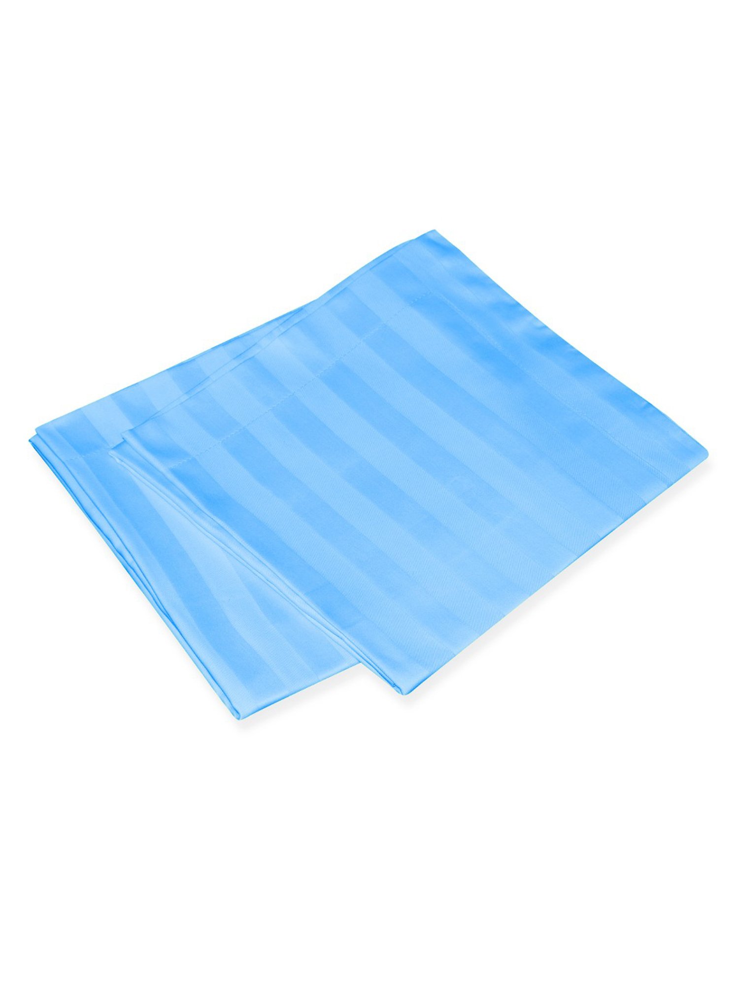 Spaces Stripes Blue 210 TC Cotton Pillow Cover - Set of 2