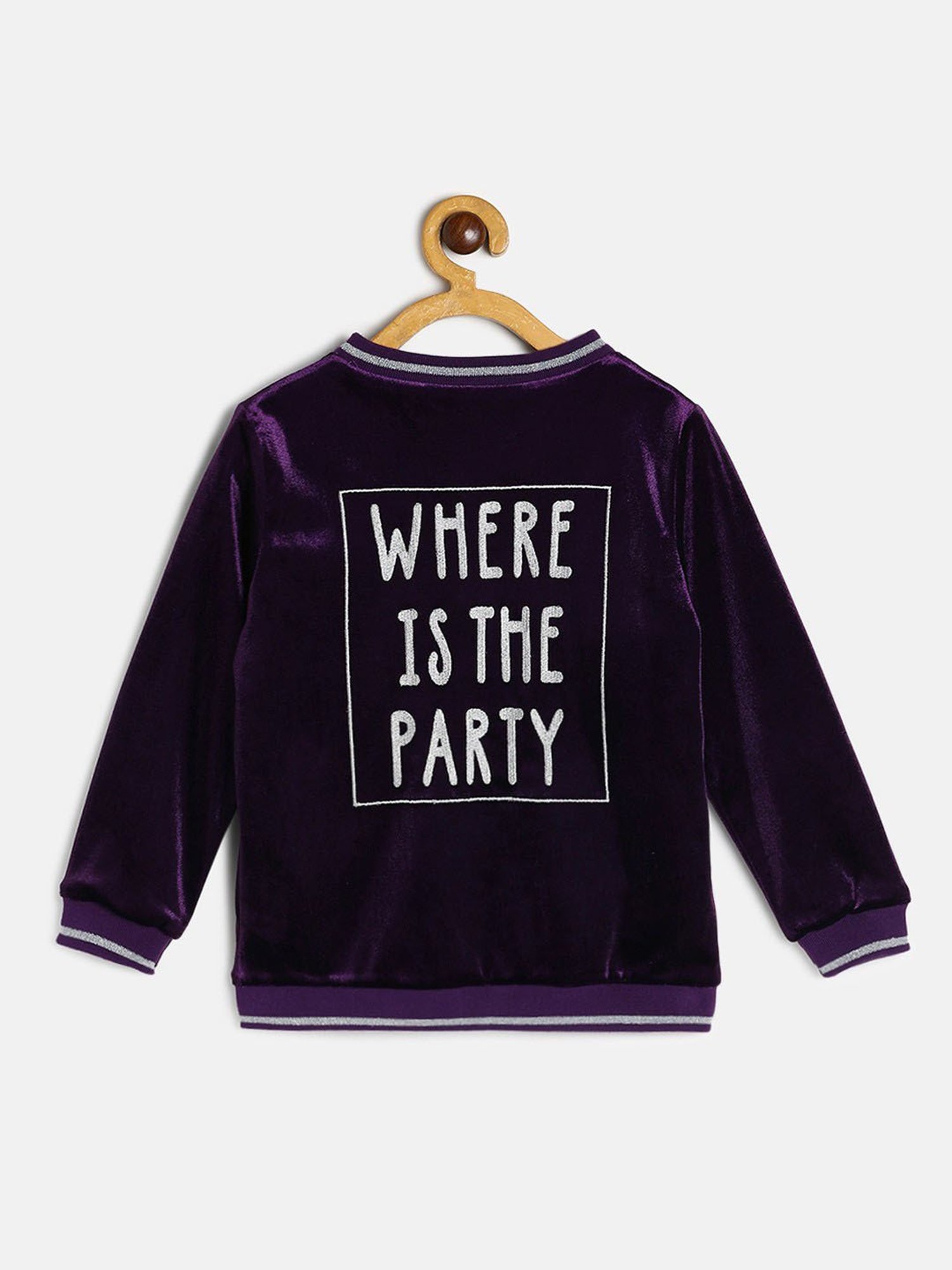 Elle Kids Black Self Pattern Jacket