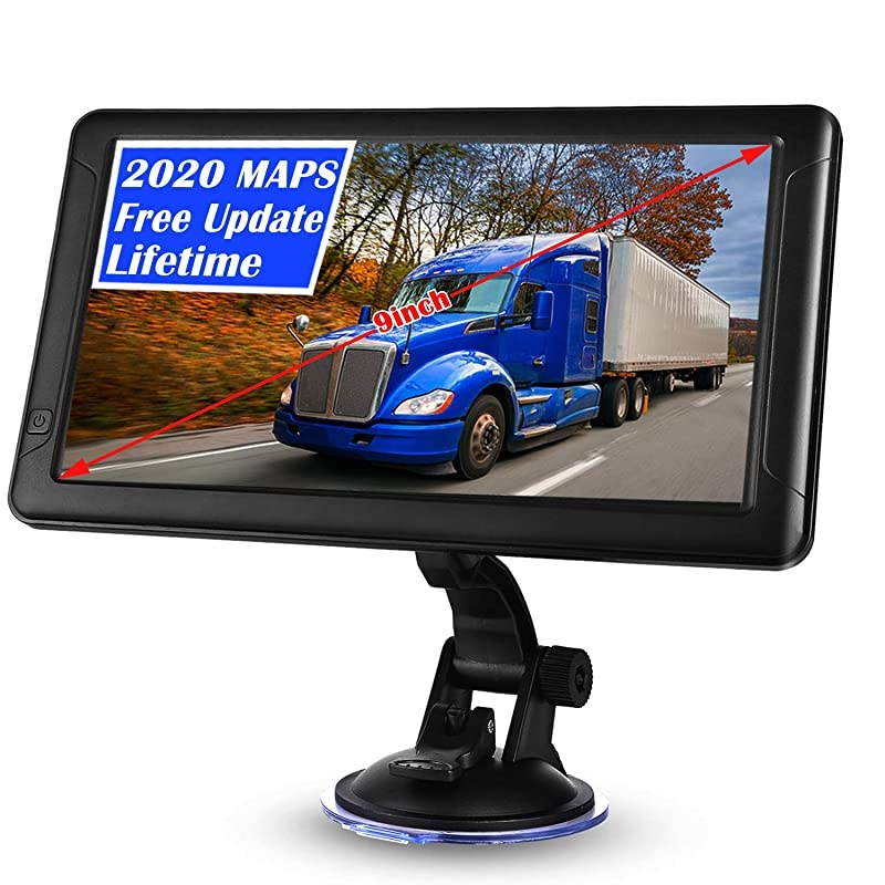 Navigation for Car9 inch Navigation for Trucks Lorry HGV CaravanSatnav for Cars with POI Speed Camera WarningVoice Guidance LaneLifetime Map Updates
