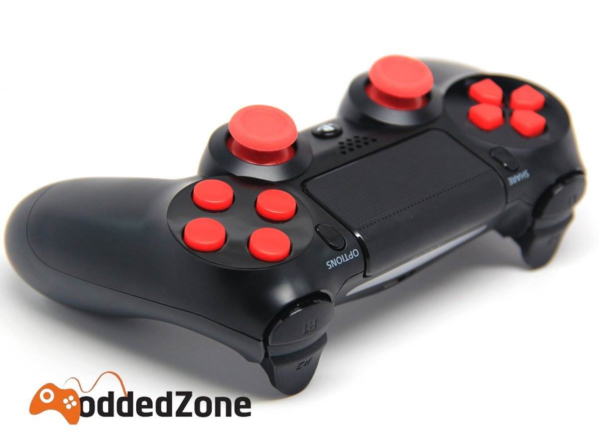 Black/Red Ps4 Rapid Fire Custom Modded Controller
