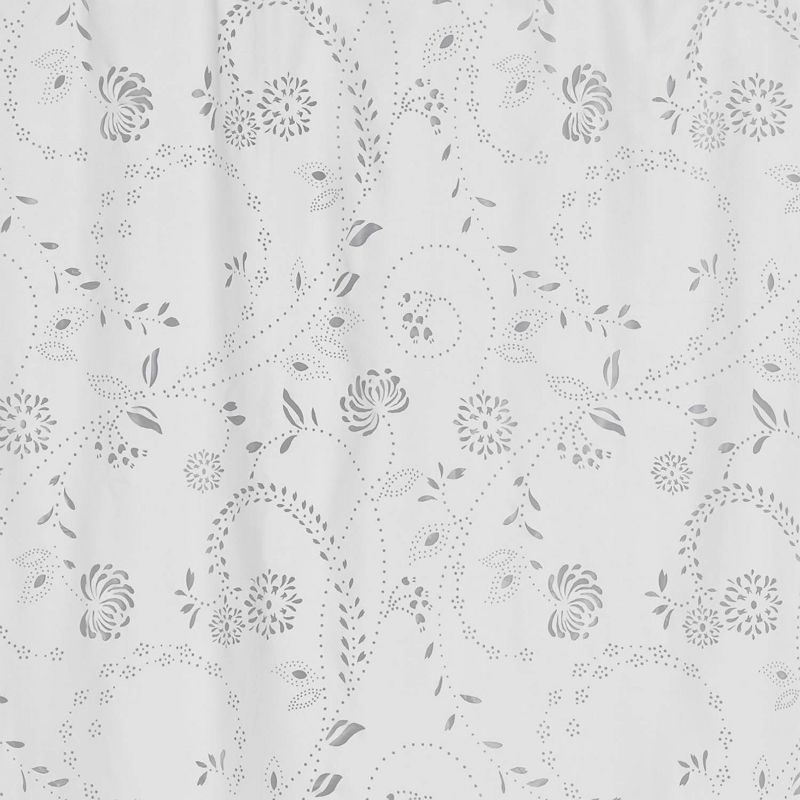 Eyelet 100% Polyester Shower Curtain White - Creative Bath