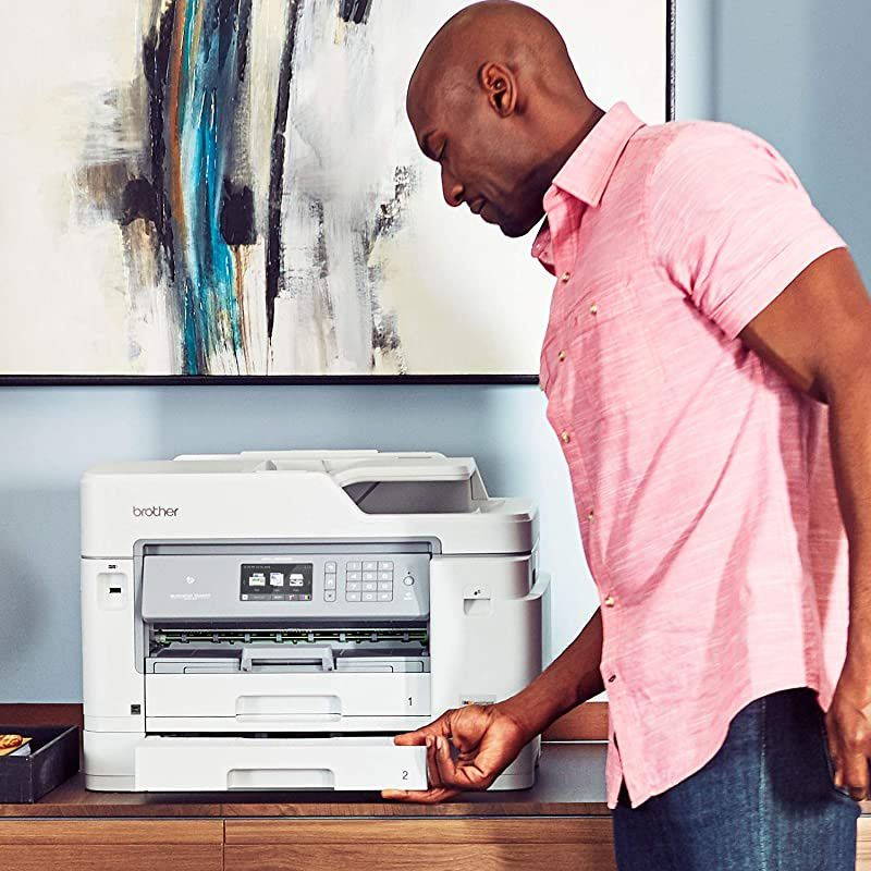 Inkjet Printer, MFC-J5945DW, INKvestmentTank Color Inkjet All-in-One Printer with Wireless, Duplex Printing, NFC and Up to 1-Year of Ink-In-box,  Dash Replenishment Ready