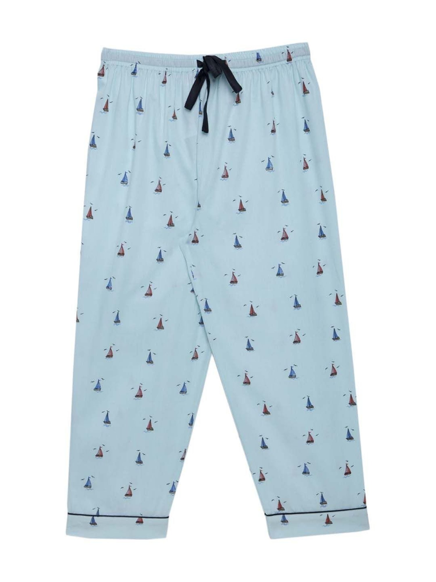 Fluffalump Boys Multicolor Cotton Printed Nightwear Top & Pants Set