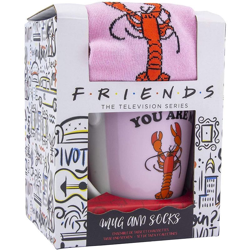 Friends 11oz Lobster Mug and Socks Gift Set