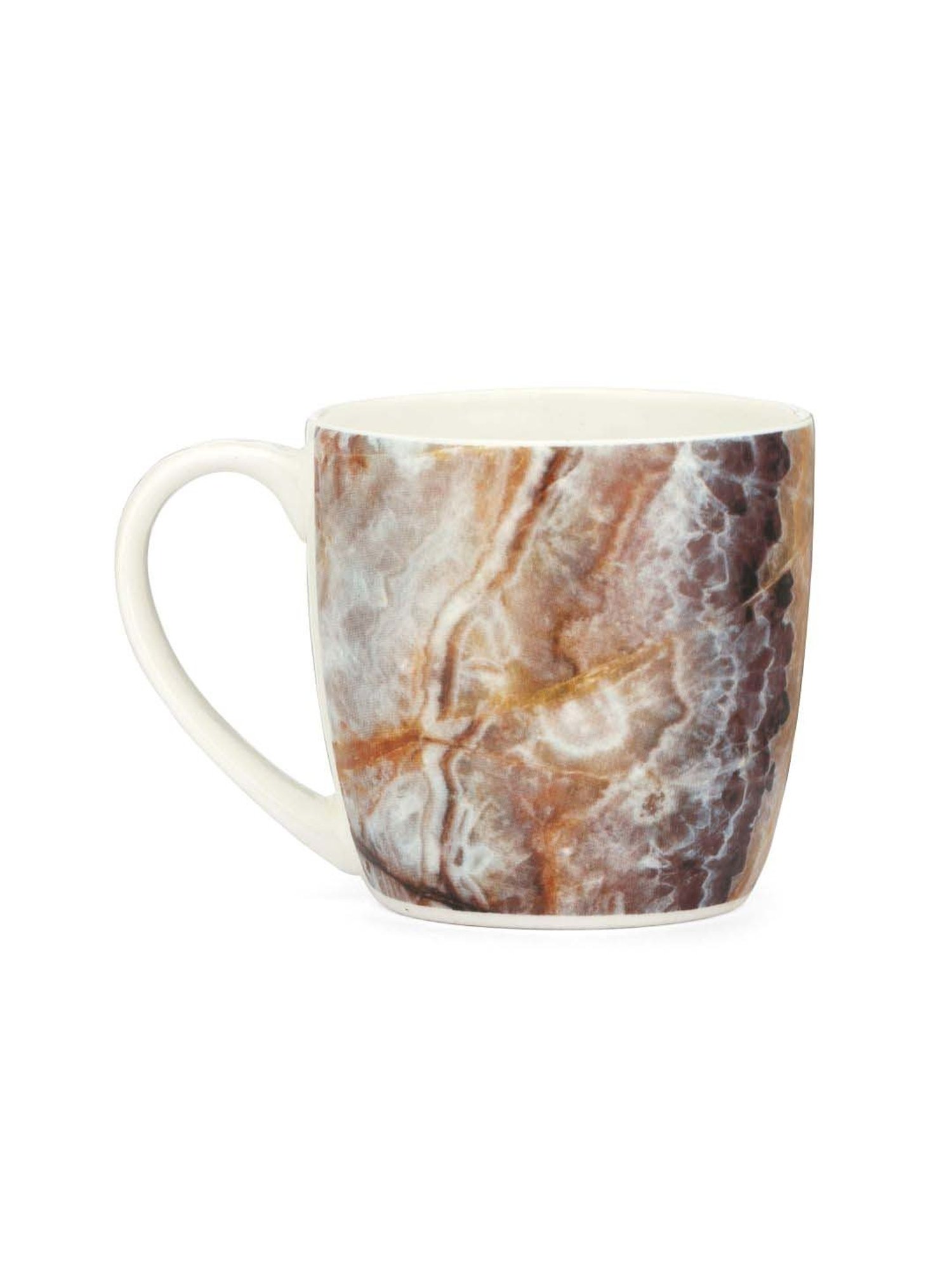 Clay Craft Multicolor Ceramic Coffee Mug (0.18 L) - Set of 6