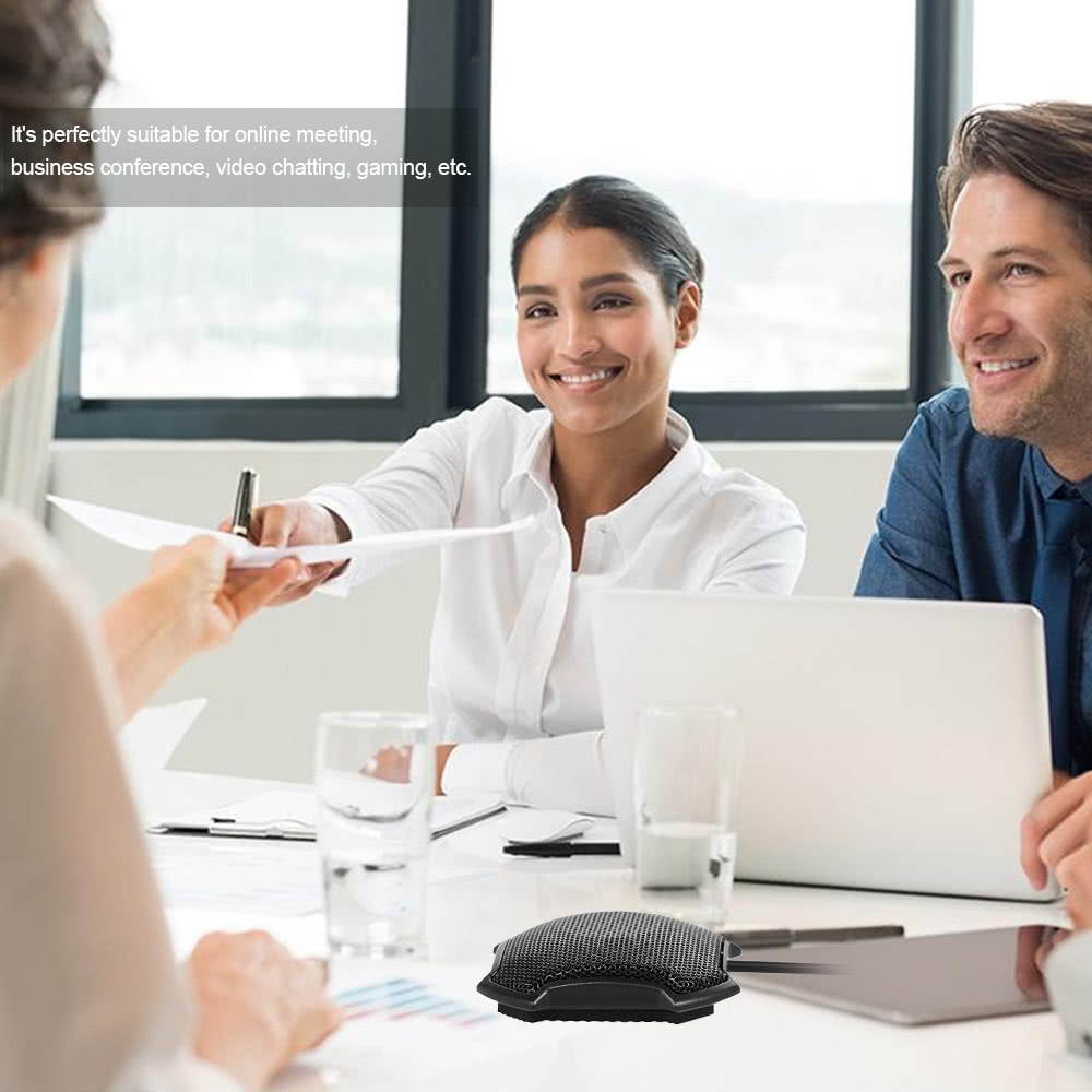 Condenser Microphone Mic 3.5mm Connector for Meeting Business Conference Desktop Computer