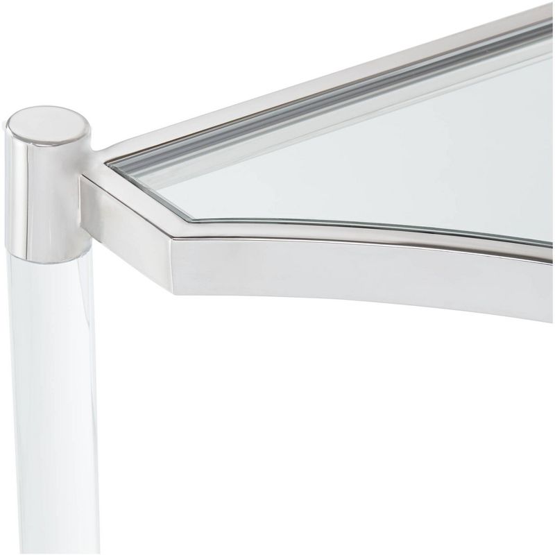 55 Downing Street Erica 48" Wide Clear Acrylic Console Table