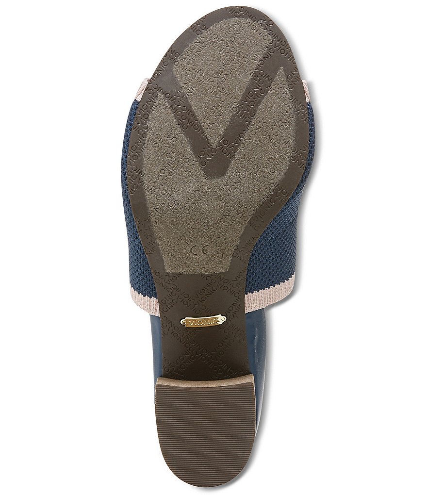 Vionic Fleur Knit Block Heel Mules
