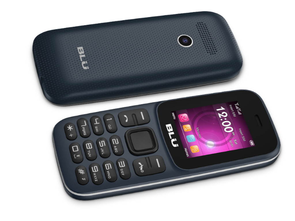 BLU Z5 Z210 1.8" 2G Cell Phone 32MB VGA W/ Flashlight GSM Unlocked Dual SIM (Dark Blue)