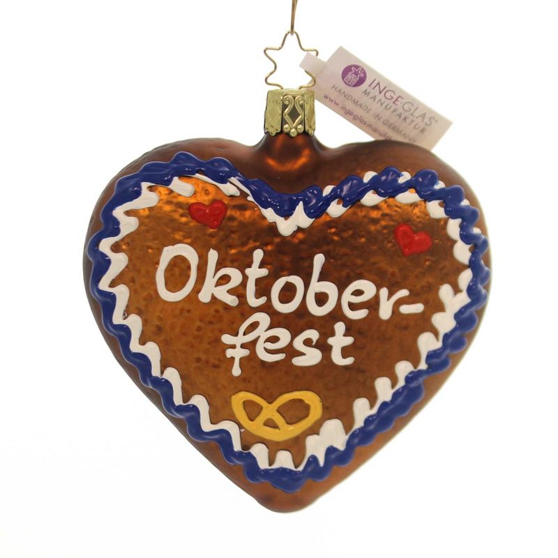Inge Glas 4.0" Oktoberfest Ornament Bavarian October  -  Tree Ornaments