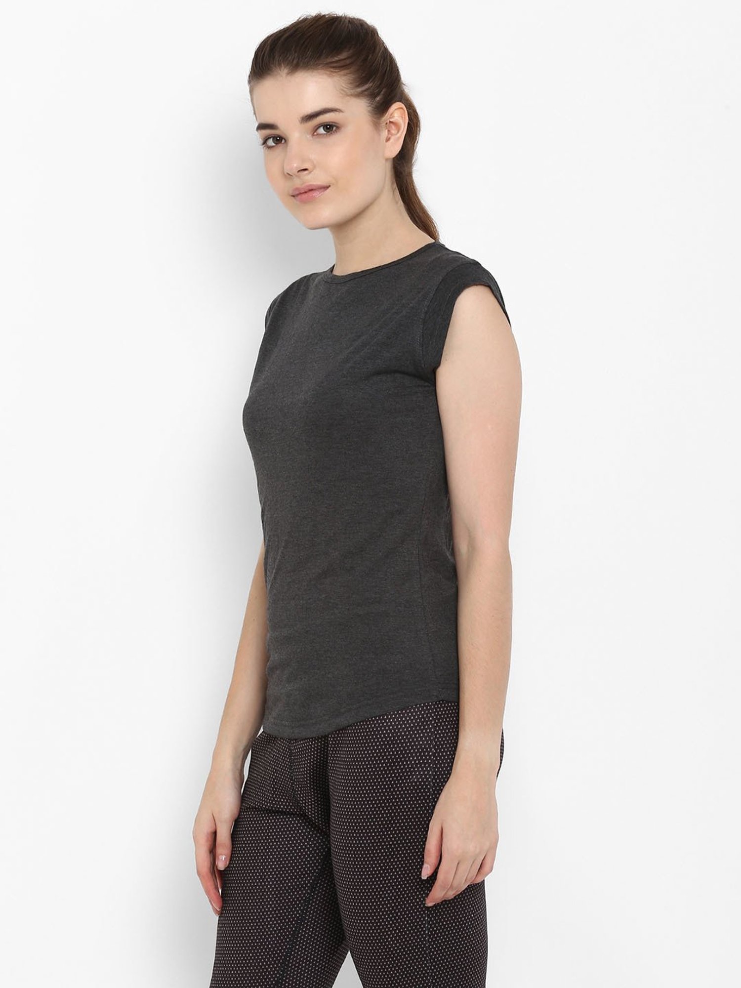 Appulse Grey Cotton Others T-Shirt