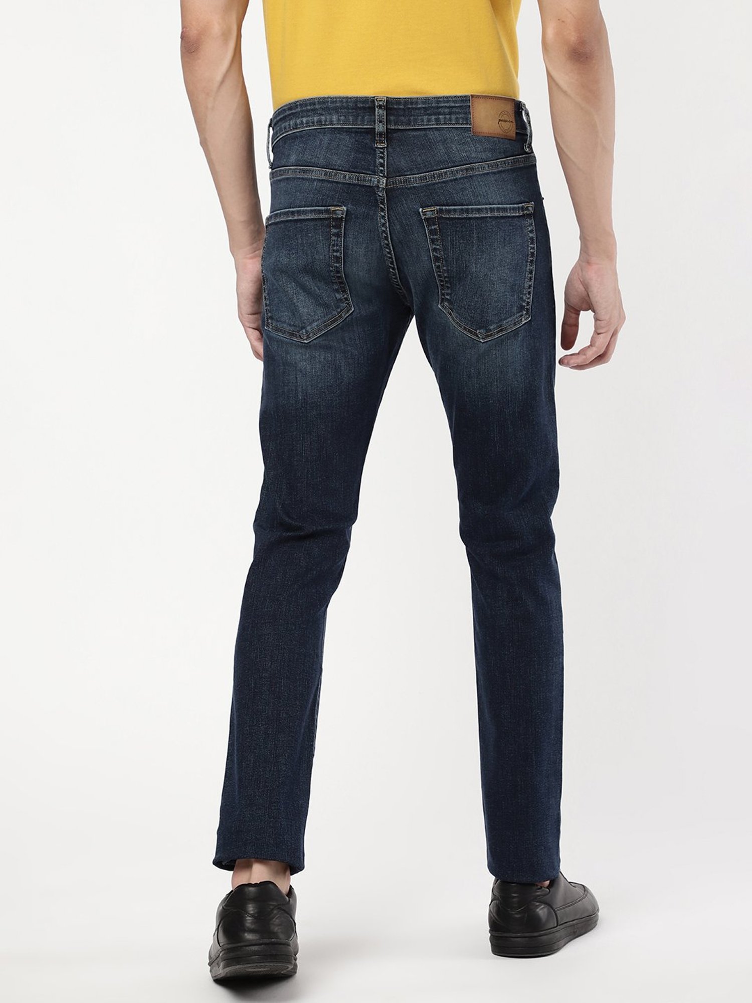Passion Dark Blue Slim Fit Lightly Washed Jeans