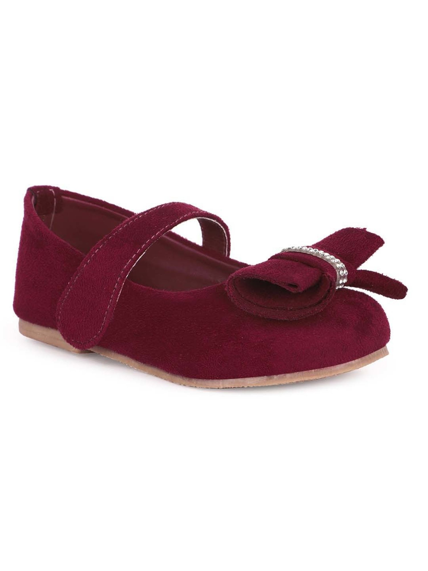 Minesole Kids Maroon Mary Jane Shoes