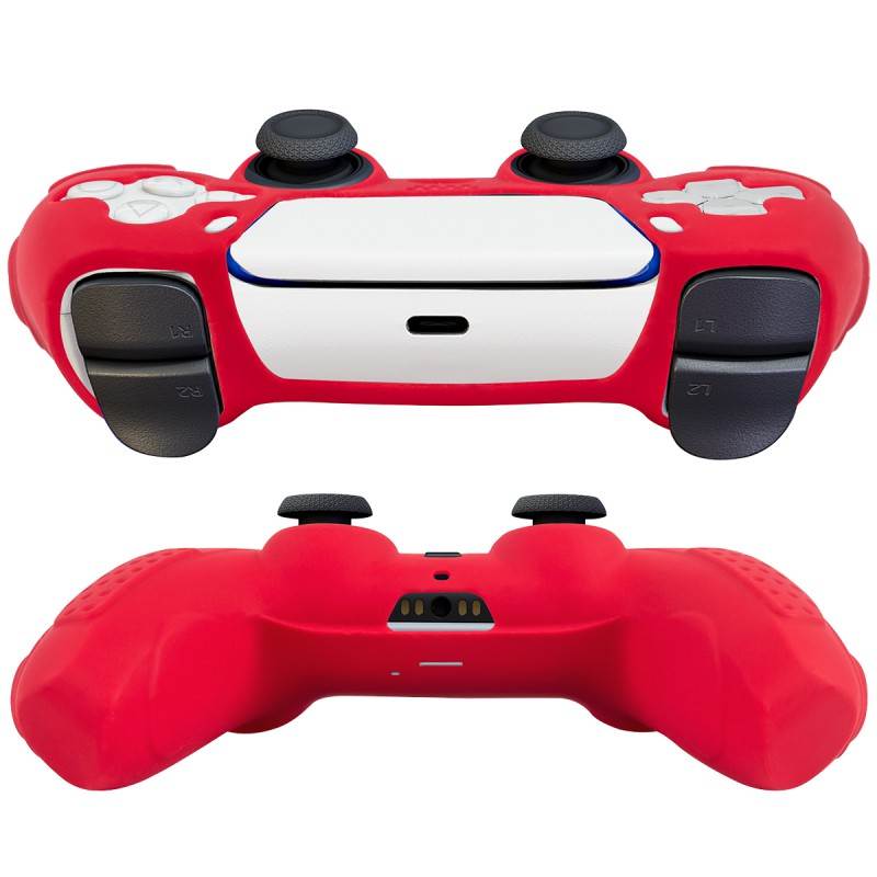 For PS5 Gamepad Silicone Protective Cover For SONY Playstation 5 Wireless Controller Protection Case With Non-slip Particles