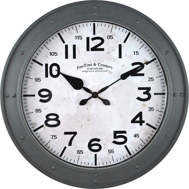 18" Donovan Wall Clock Gray - FirsTime & Co.