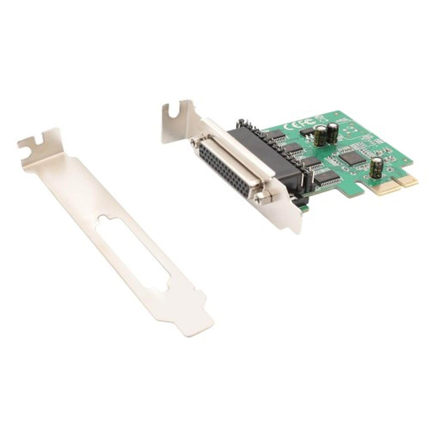 IO Crest SI-PEX15056 4 Port DB9 Serial RS-232 Card PCI-Express x1 with Fan-Out Cable Asix99100 Chipset