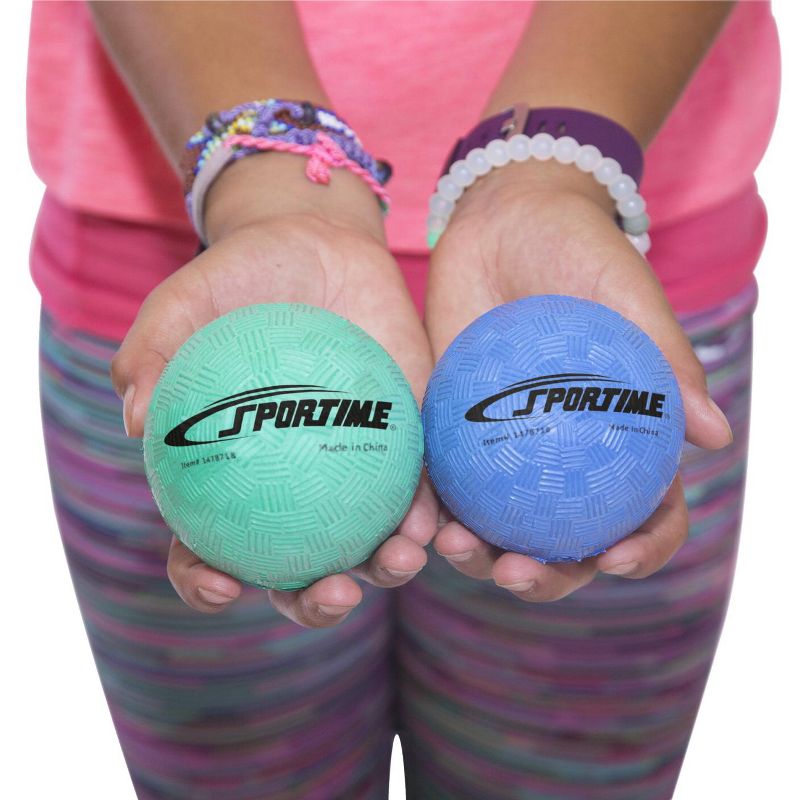 Sportime Smallest Playground Balls, 2-1/2 Inches, Assorted Colors, set of 6