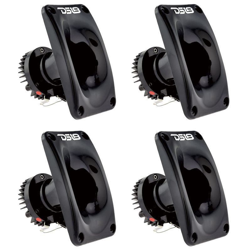 DS18 PRO-DKN25 1 Inch 120 Watts Max Power 60 Watt RMS 8 Ohm Twist On Throat Neodymium Magnet Driver with Phenolic Voice Coil (4 Pack)