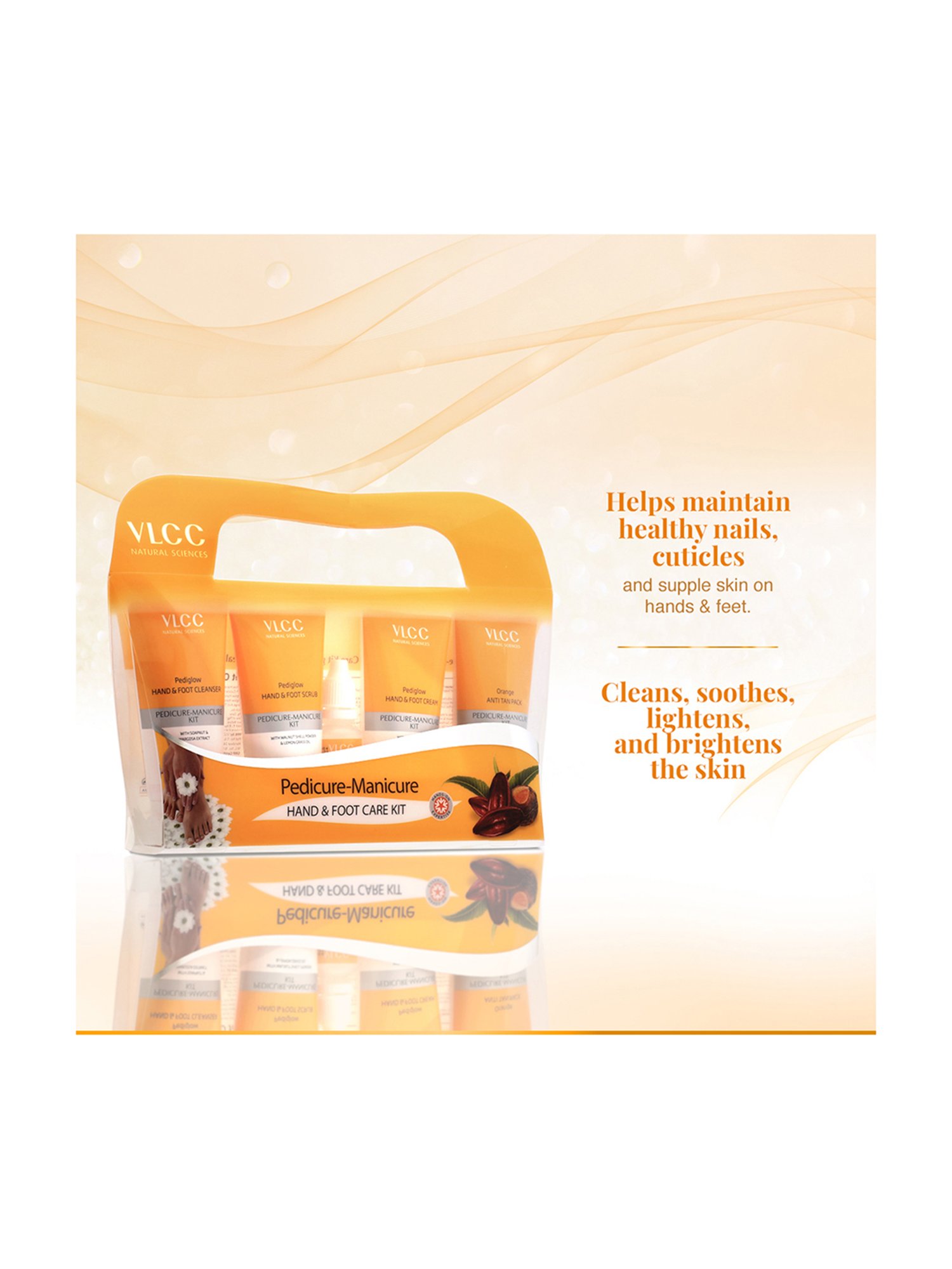 VLCC Manicure Pedicure Kit and Gold Facial Kit Combo