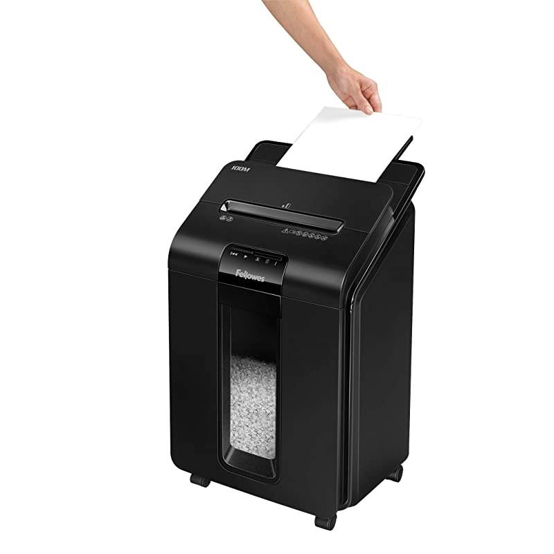 AutoMax 100M Auto Feed Shredder, Black, 26.4" x 15.4" x 14.6"