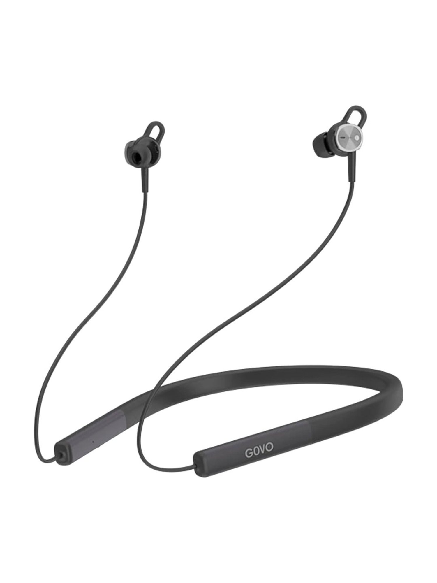 GOVO GoKixx 651 In Ear BT Neckband with Noise Cancellation & Upto 12 Hrs of Playtime (Black)