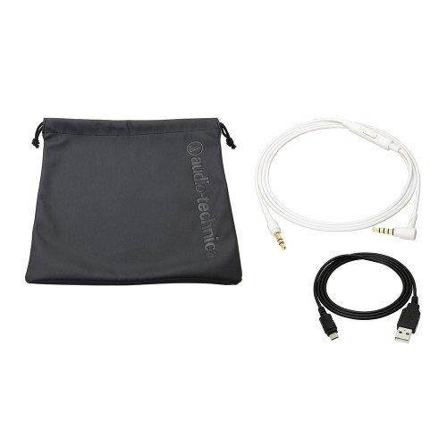 Audio-Technica ATH-SR5BTWH Bluetooth On Ear Headphones Hi-Res With Controls White