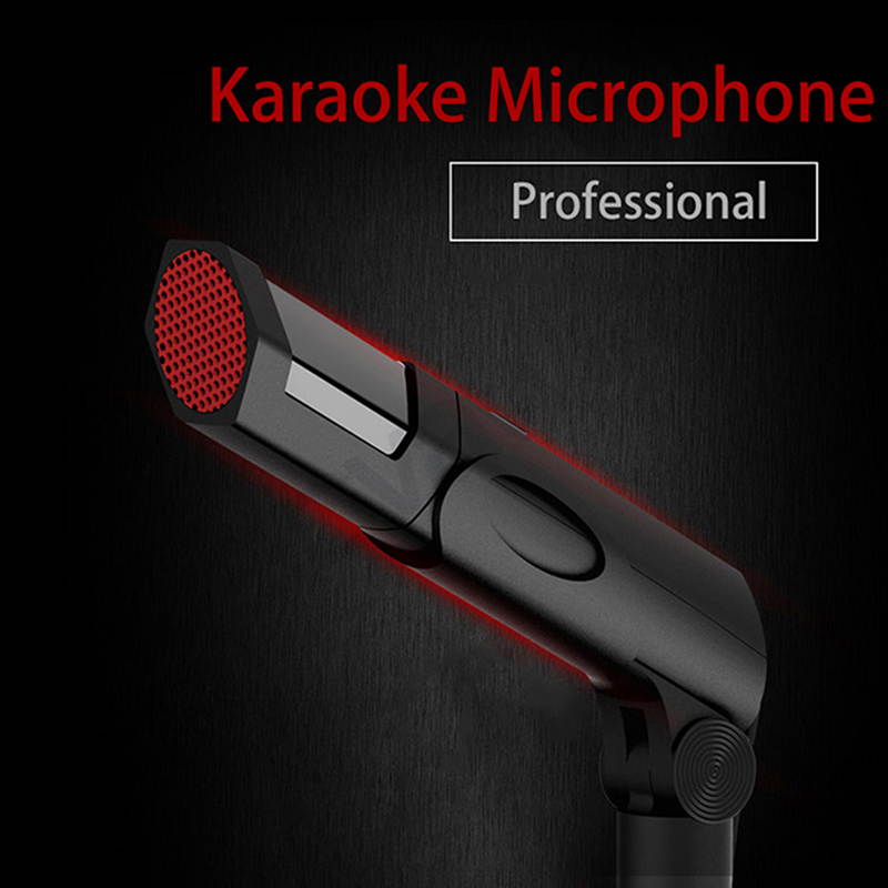 Professional recording microphone Condenser Microphones With microphone stand 3.5mm Jack Mic For Studio Recording PC Laptop Smartphone