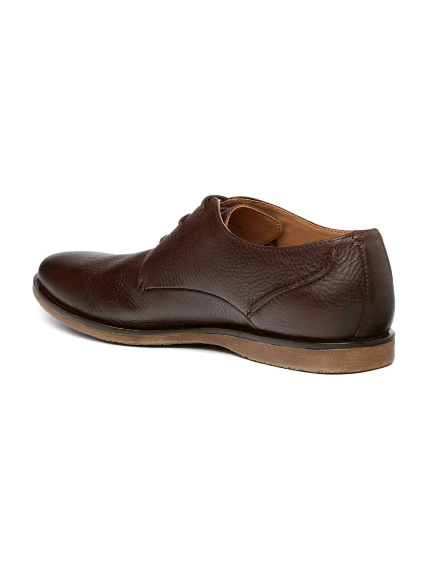 Ruosh Men's Brown Derby Shoes