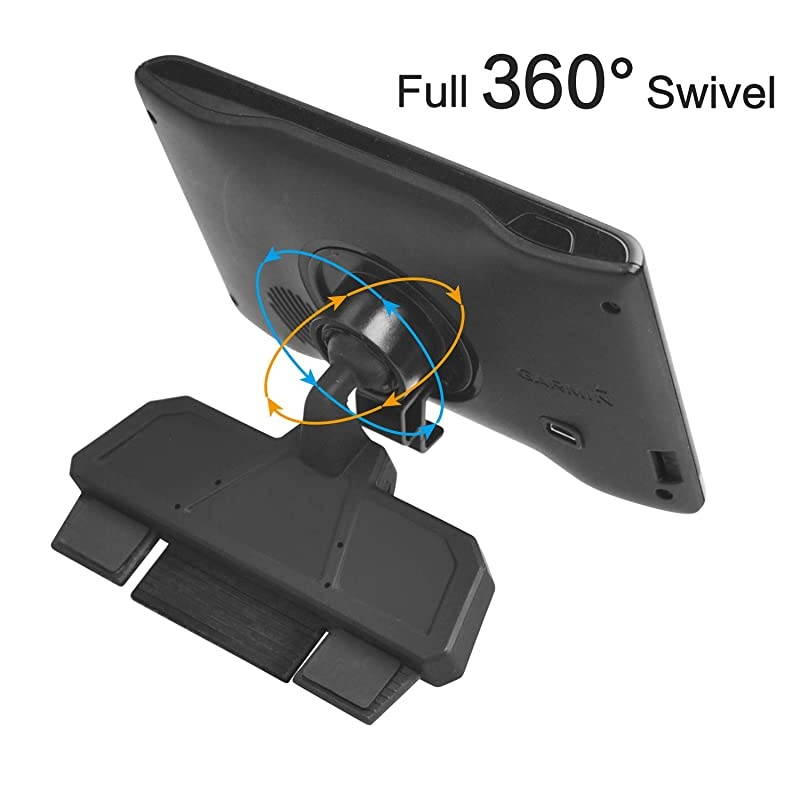CD GPS Mount Car Holder for Garmin Nuvi Dezl Drivesmart DriveLuxe Series 3.5-7 inch GPS, Satnav CD Slot Dash Mounts, Sat Nav CD Player Holder, CD Tray GPS Mount