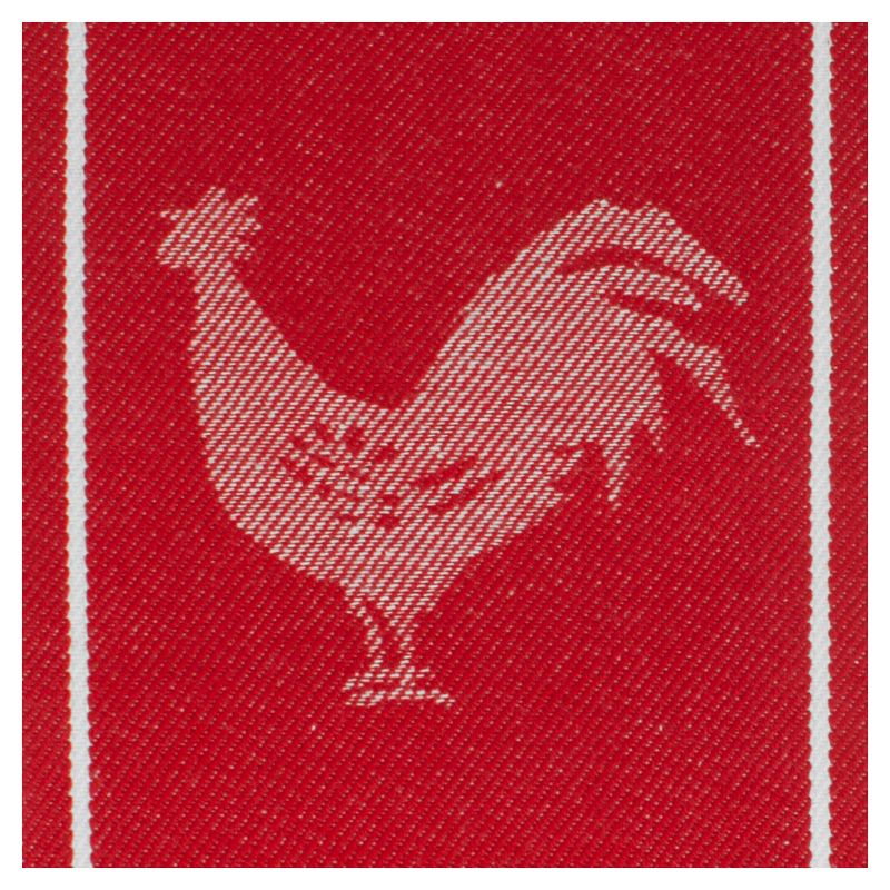 3pk Striped Kitchen Towel Red/White - MU Kitchen