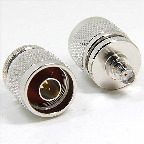 Ancable 2-Pack SMA Female to N-Type Male Antenna Cable Adapter Connector for WiFi Antenna/Extender/Transceiver/Repeater/Analyzer/Signal Booster/Radio/RF Coaxial Coax/ Extension Cable