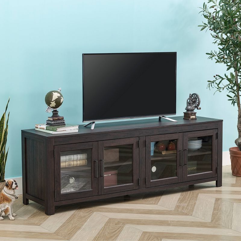 TV Stand for TVs up to 80" Dark Driftwood - Home Essentials
