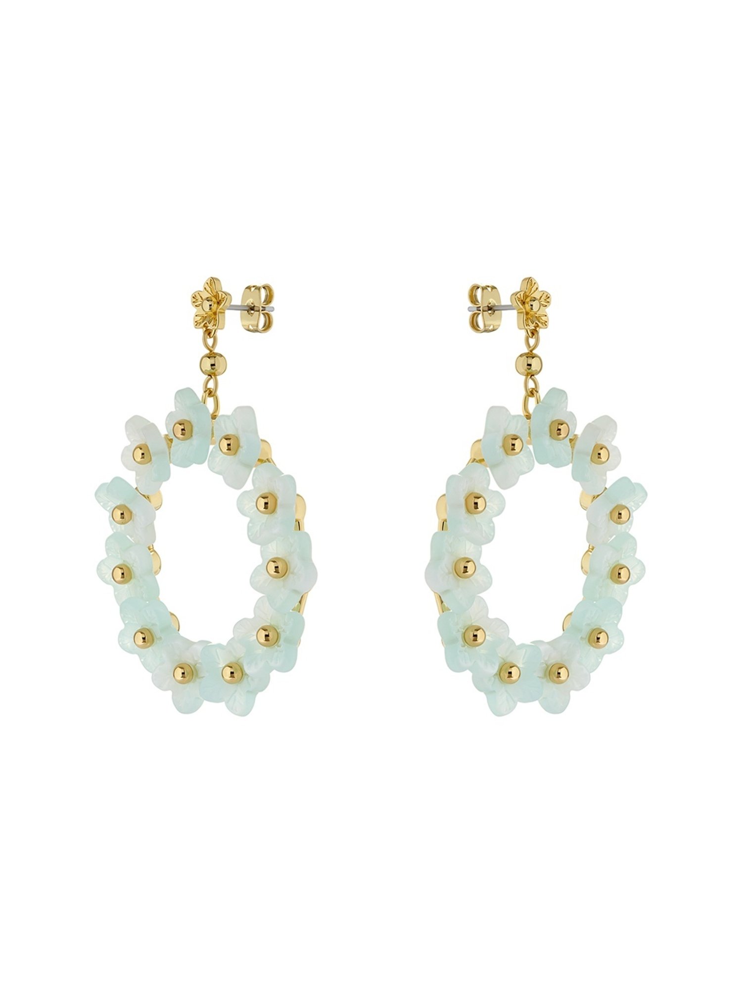 Ted Bekar Wildel Statement Flower Drop Earrings