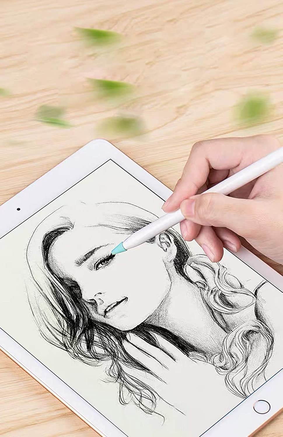 HappyCover Compatible with Apple Pencil Tips, Professional Liquid Silicone Nibs Cover Replacement for 1st & 2nd Gen, Writing Anti-Slip Protective Case for Apple iPad Pencil. (Grey)