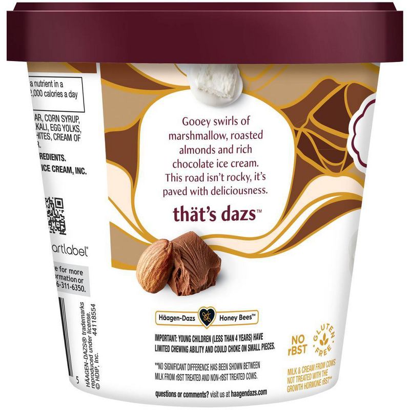 Haagen-Dazs Rocky Road Ice Cream - 14 floz
