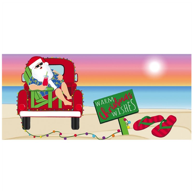 Home & Garden 10.0" Warm Christmas Wishes Switch Sassafras Mat Evergreen Enterprises Inc  -  Door Mat