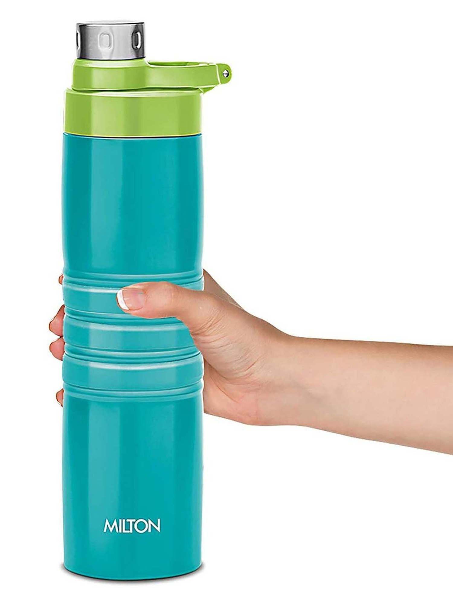 Milton Amigo Aqua Green Stainless Steel Insulated Water Bottle (630 ml) - Set of 1