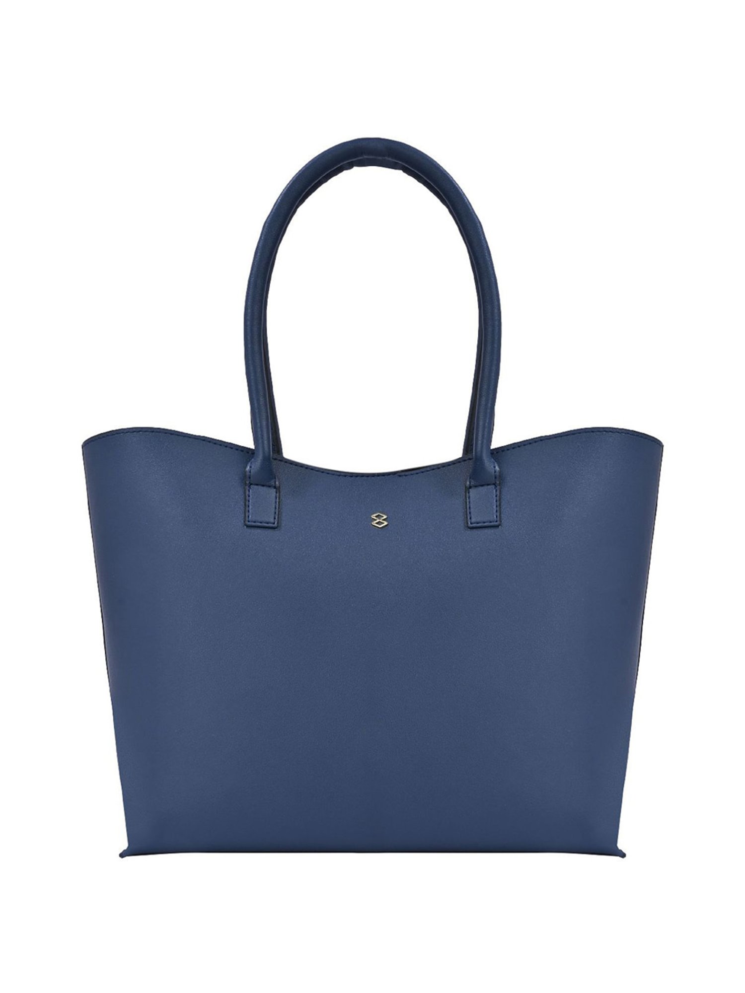 Horra Blue Solid Tote Handbag