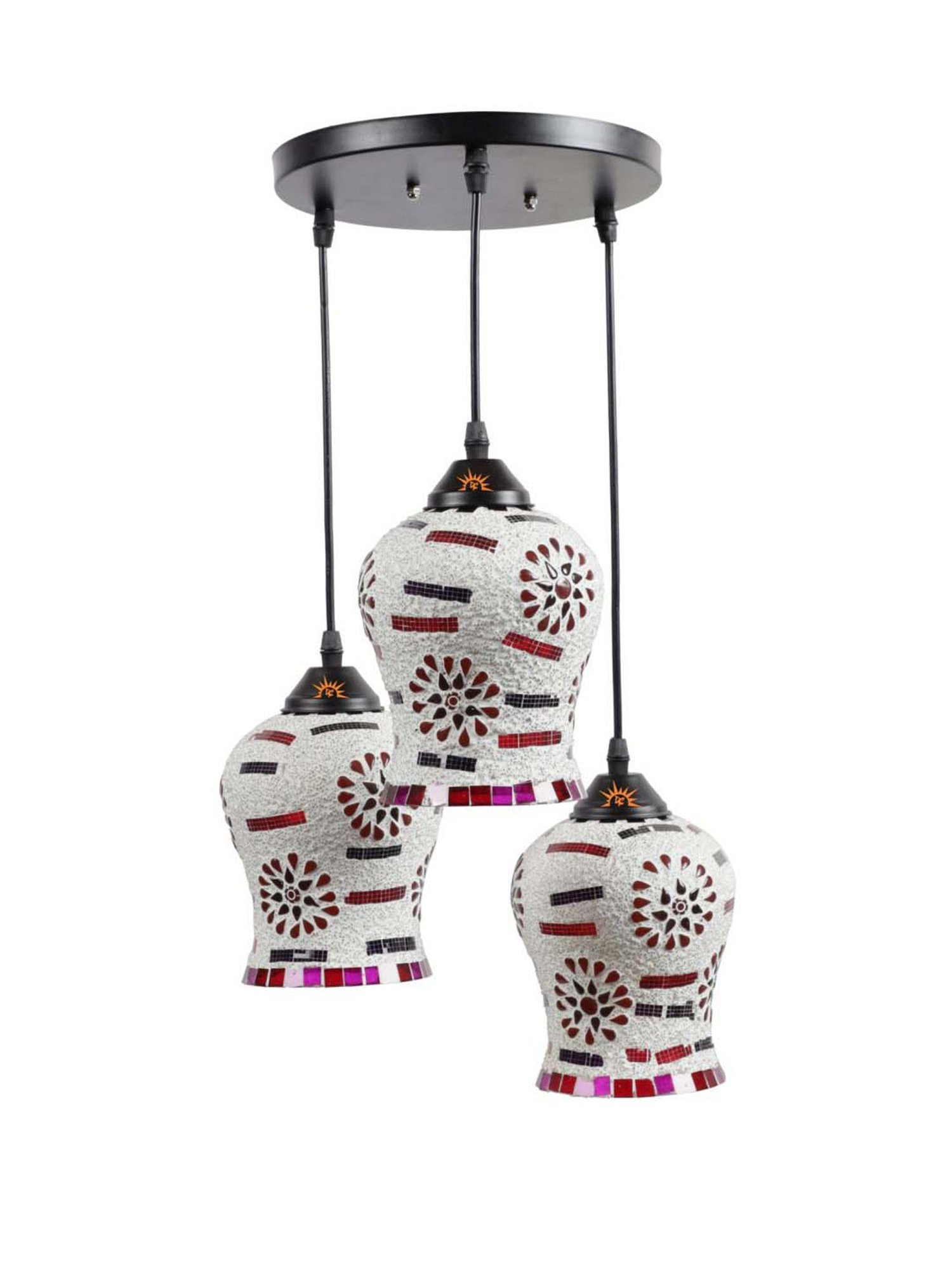 DecorativeRay White Hanging Light - Set of 1