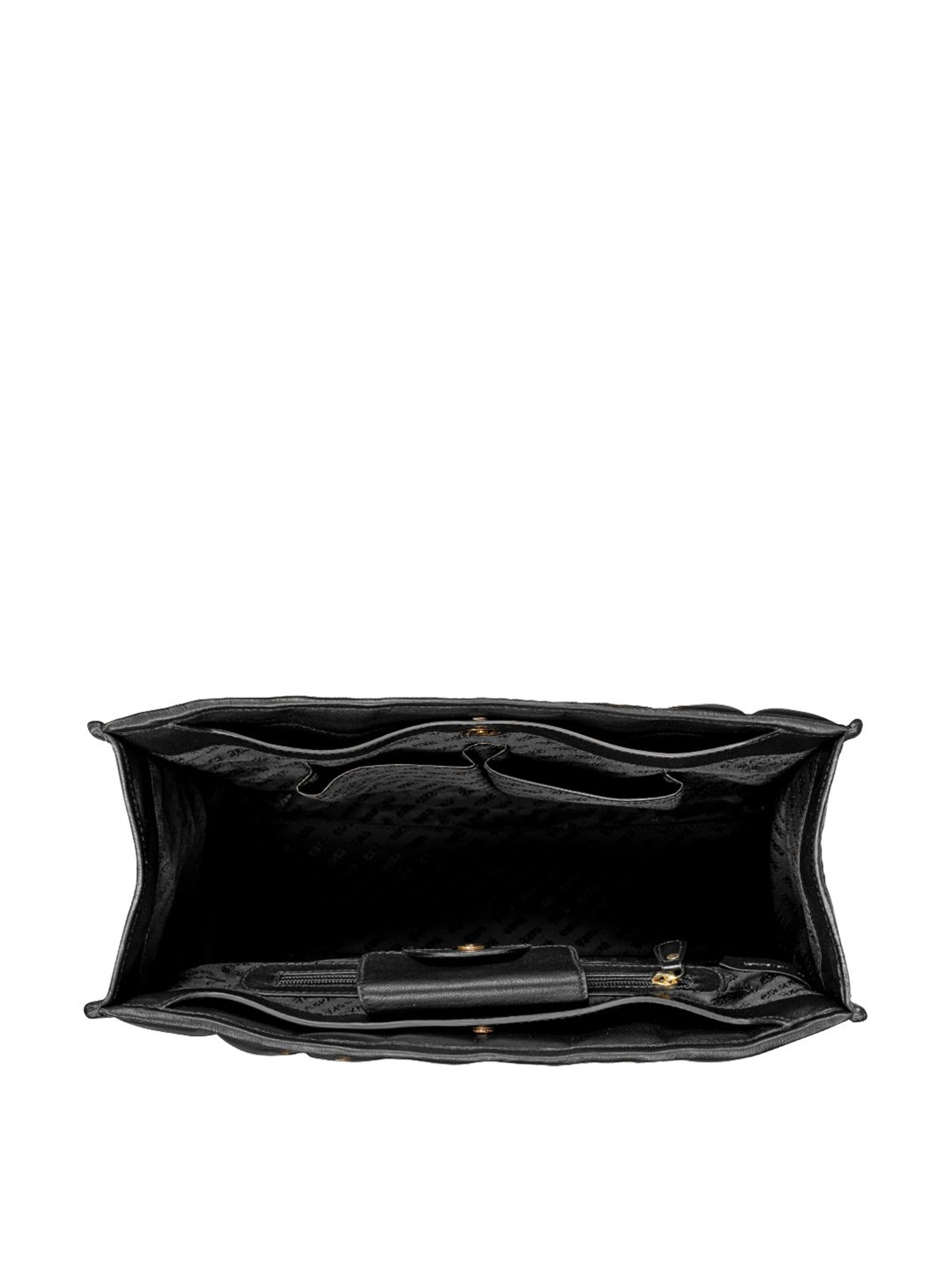 Eske Black Quilted Large Tote Handbag