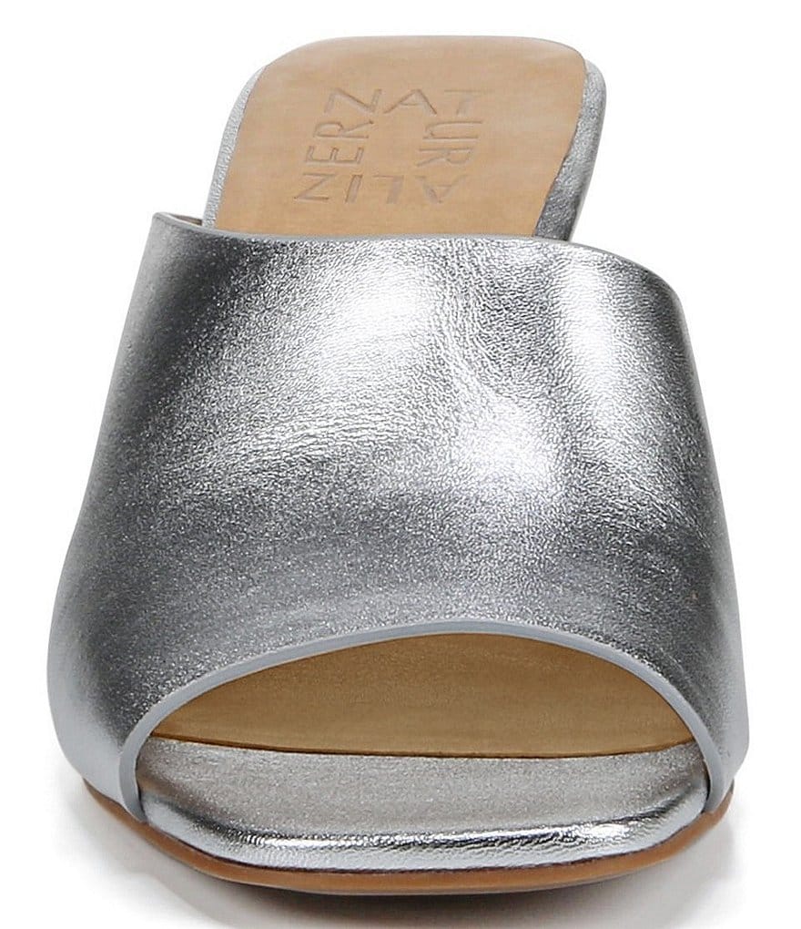 RSVP Collection Naturalizer Stacy Metallic Leather Slides