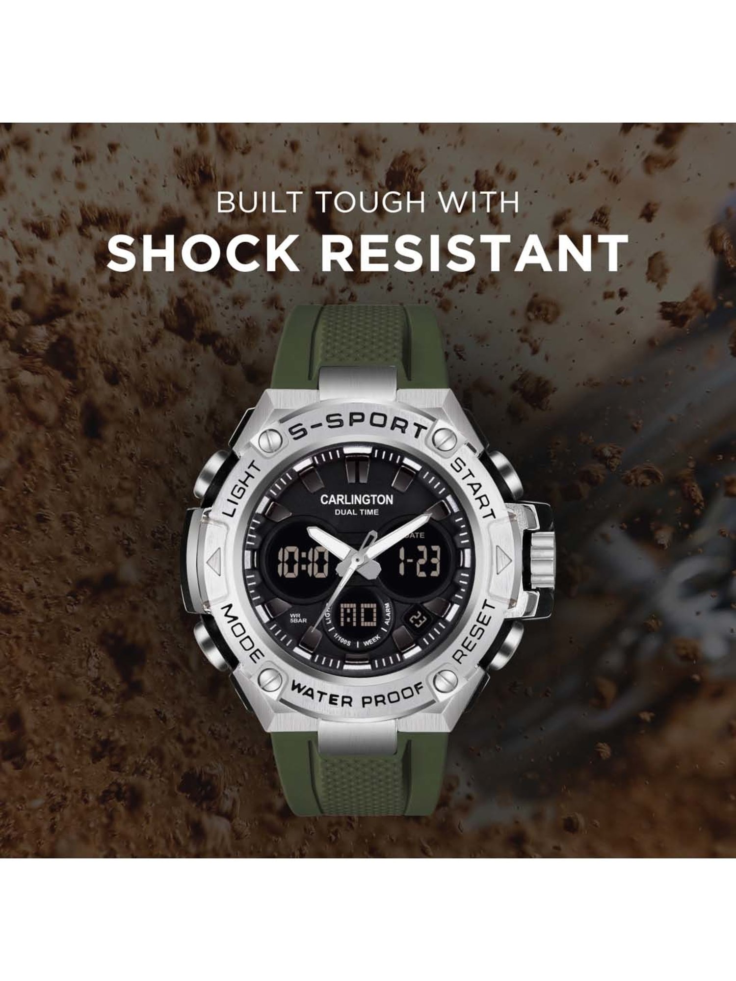 CARLINGTON Endurance 9107 Analog-Digital Watch for Men