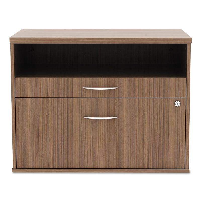 Alera Open Office Series Low File Cabinet Credenza, 29 1/2x19 1/8x22 7/8,Walnut LS583020WA