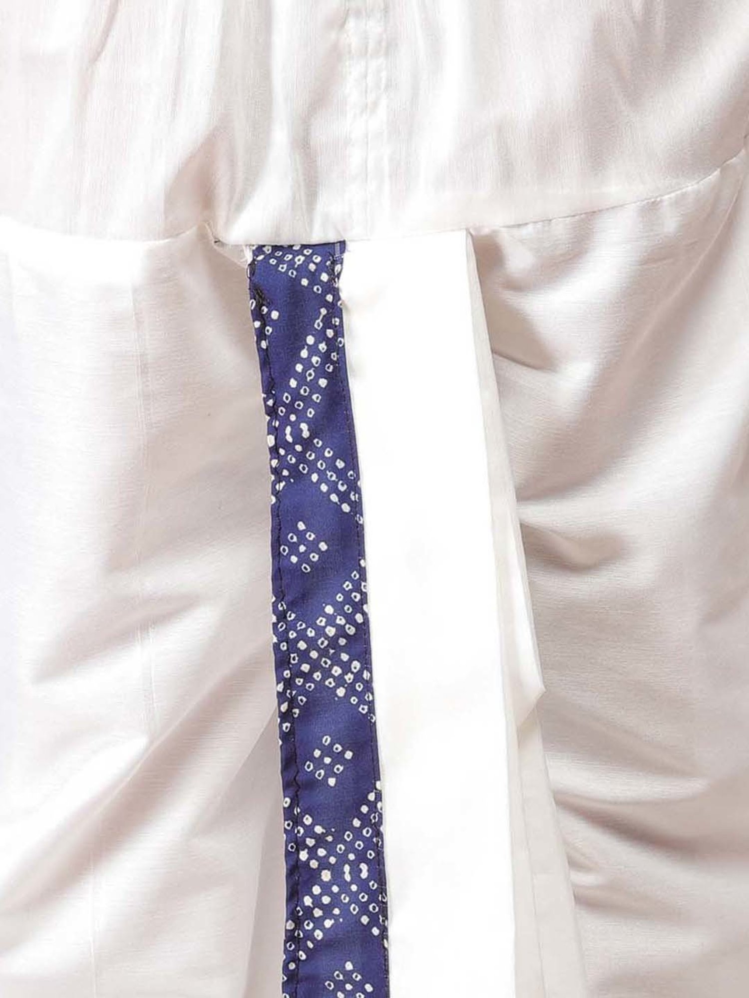 TABARD Kids Blue & White Cotton Printed Kurta Set