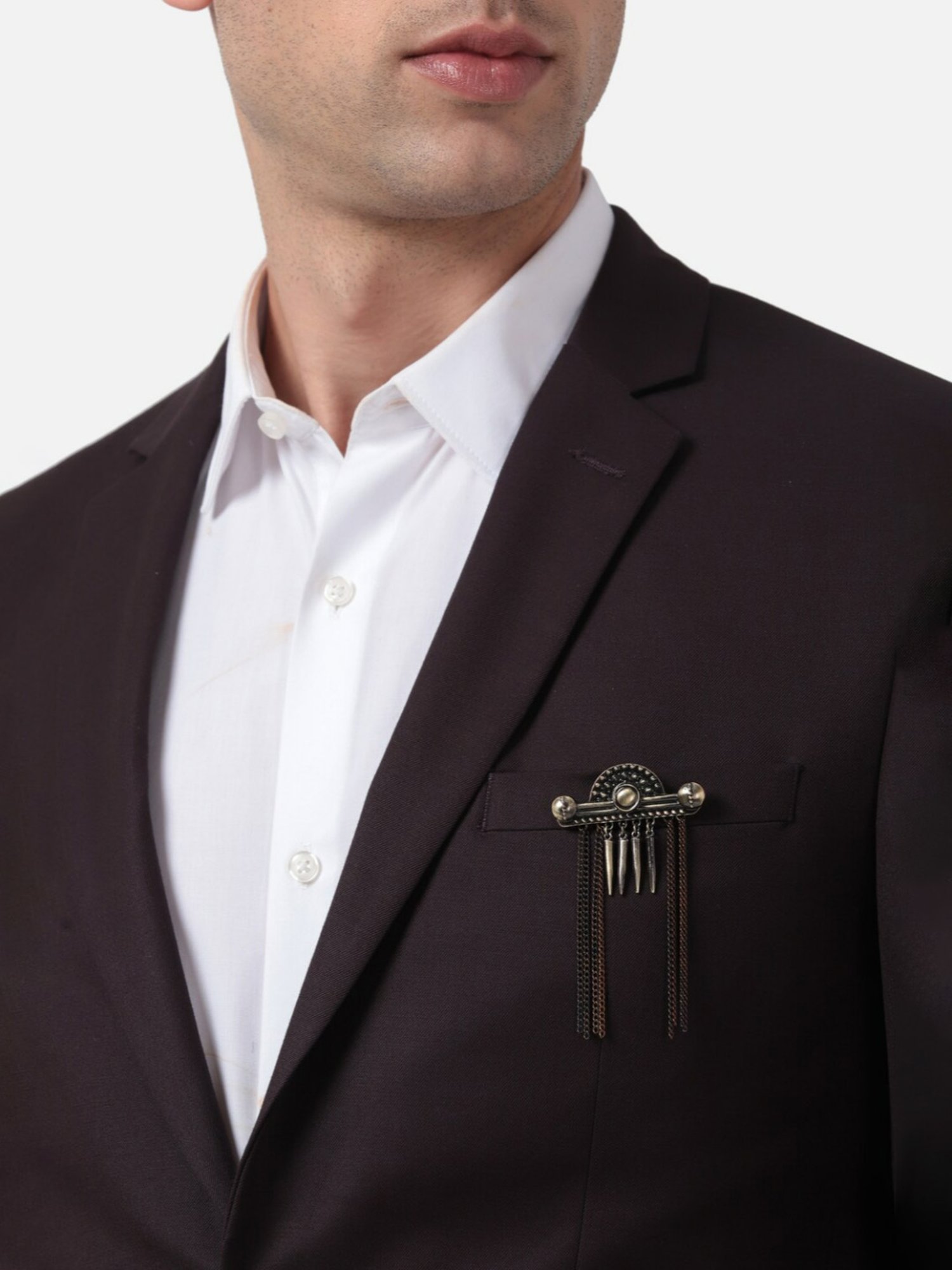 Van Heusen Brown Lapel Pin