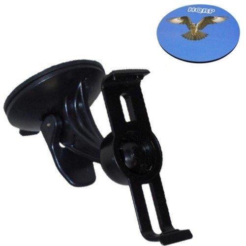 HQRP Car Windshield Cradle Suction Cup Mount / Holder for Garmin Nuvi 1370T / 1390LMT / 1390T GPS + HQRP Coaster
