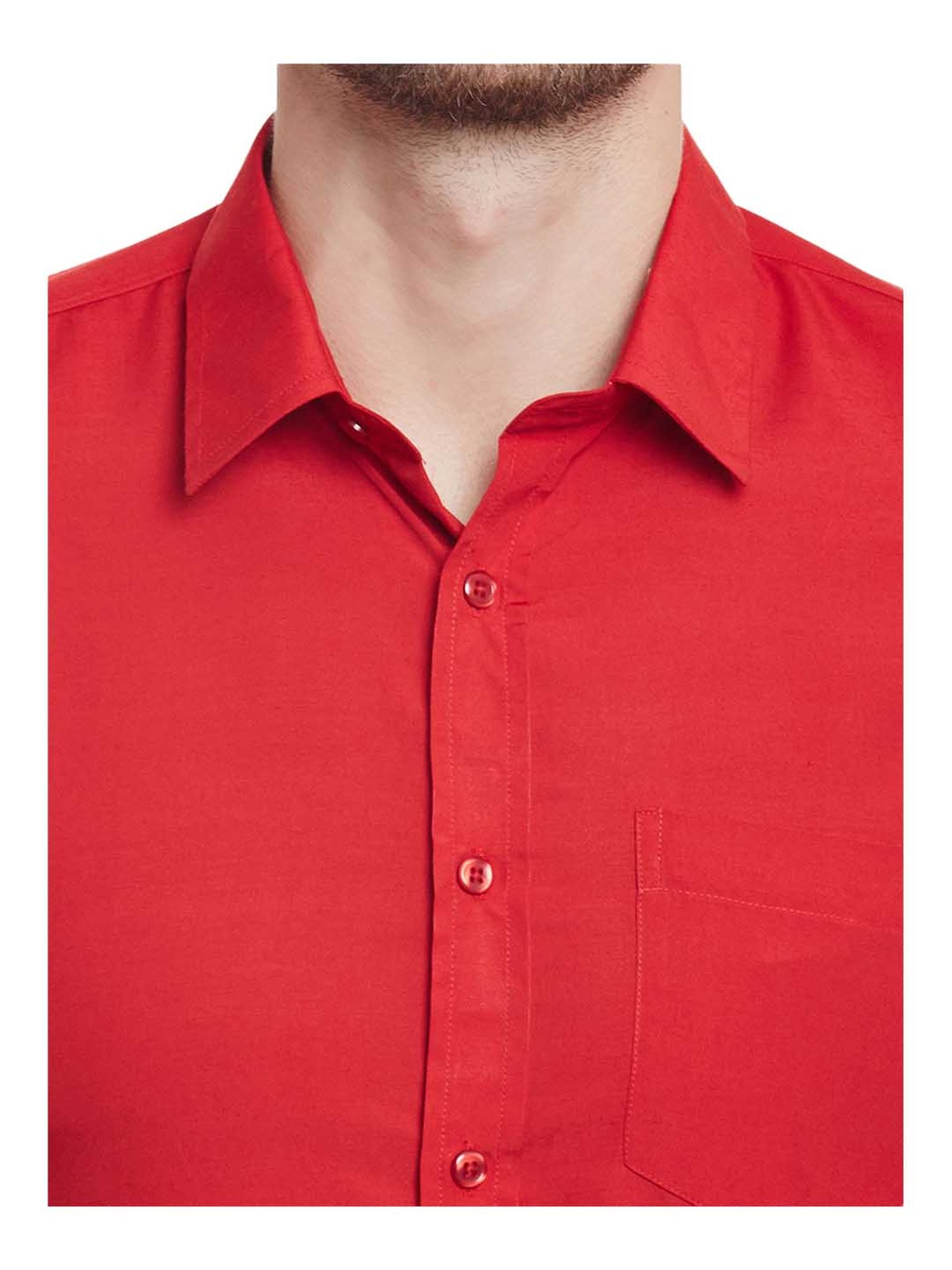 English Navy Red Full Sleeves Shirt